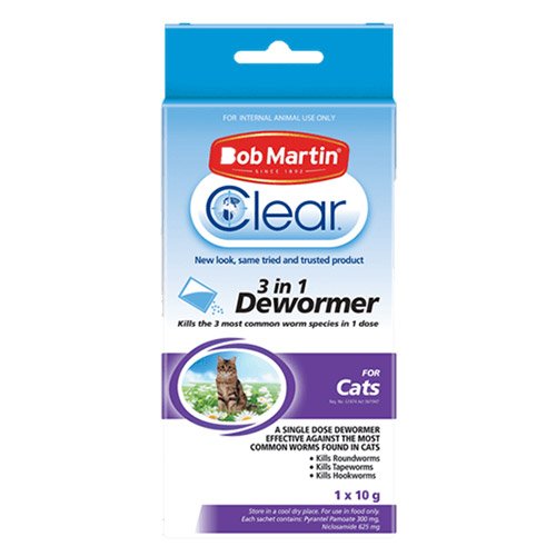 Bob Martin Clear 3 in 1 Dewormer for Cats