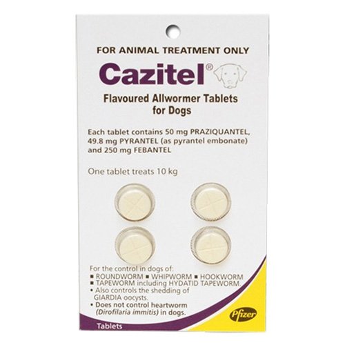 Cazitel Flavoured Allwormer Dogs 22lbs