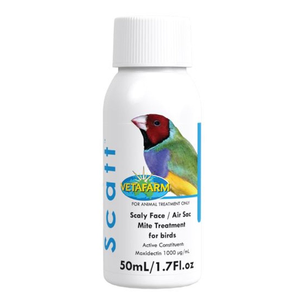 Vetafarm Scatt Scaly Face & Air Sac Mite Liquid Treatment for Bird Supplies