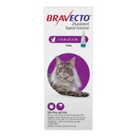 Bravecto Spot On for Large Cats 13.8 lbs - 27.5 lbs (Purple)