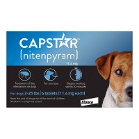 Capstar for Small Dog 11mg 2-25 lbs Blue