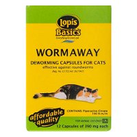 Lopis Basics Worm Away Deworming Capsules For Cats for Cats