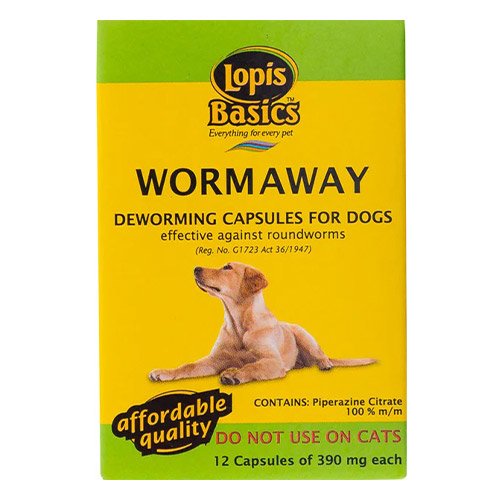Lopis Basics Worm Away Deworming Capsules For Dogs for Dogs