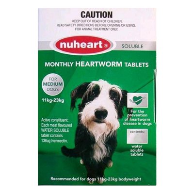 Nuheart Generic Nuheart Medium Dogs 26-50lbs (Green)