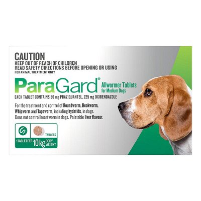 Paragard Allwormer For Dogs 10Kg - 22lbs