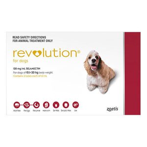 Revolution Medium Dogs 20.1-40lbs (Red)