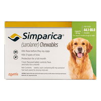 Simparica Chewables For Dogs 44.1-88 Lbs (Green)