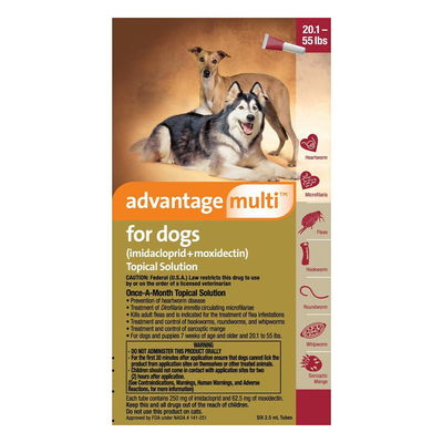 Advantage Multi (Advocate) Large Dogs 20.1-55 lbs (Red)