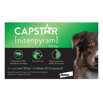 Capstar for Large Dog 57 mg 25.1-125 lbs Green