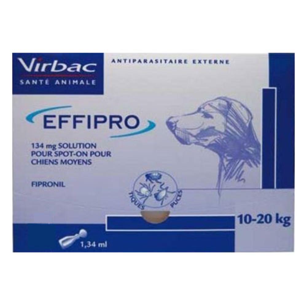 Effipro Spot-On Solution For Medium Dogs 23 to 44 lbs (Blue)