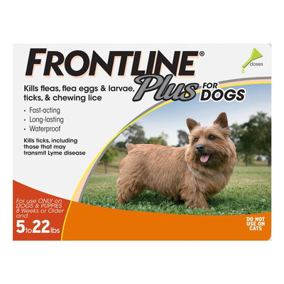 Frontline Plus Small Dogs up to 22lbs (Orange)