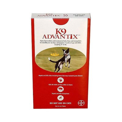 K9 Advantix Large Dogs 21-55 lbs (Red)