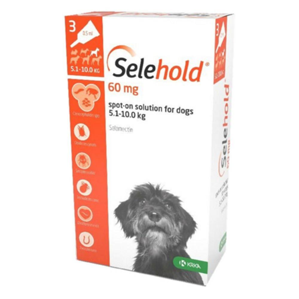 Selehold (Generic Revolution) For Small Dogs 11-22lbs (Brown) 60mg/0.5ml